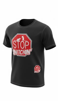 ​Exclusive Stop Snitching Patch Set Tee Shirt