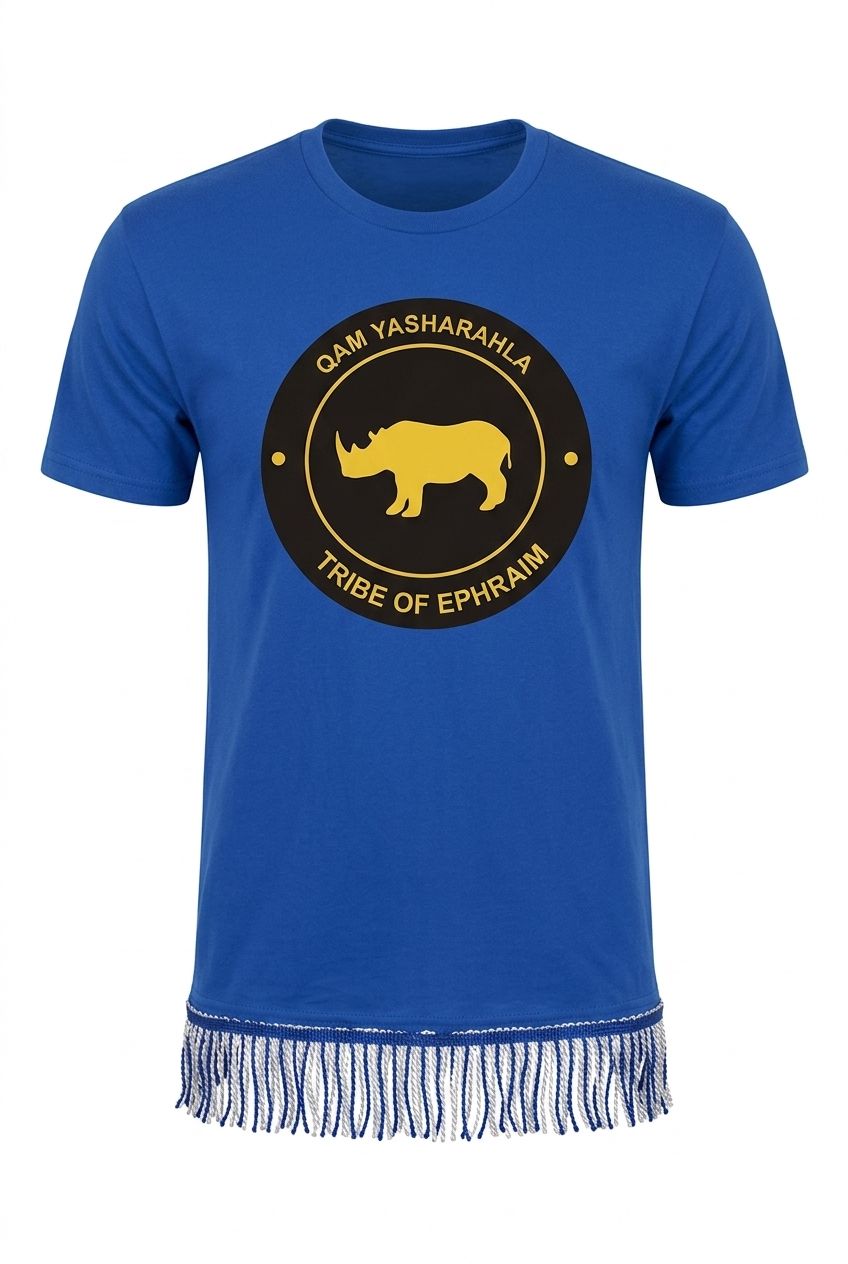 The Tribe Of Ephraim Royal Blue/ w White Fringes