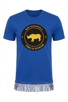 The Tribe Of Ephraim Royal Blue/ w White Fringes