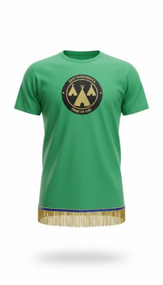 The Tribe Of Gad Irish Green/ w Gold Fringes