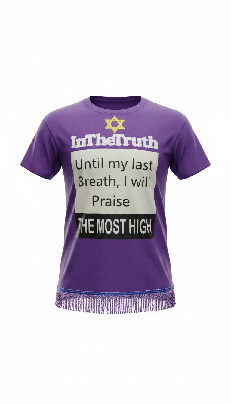 Inthetruth Until My Last Breath, I will Praise The Most High Purple Tee