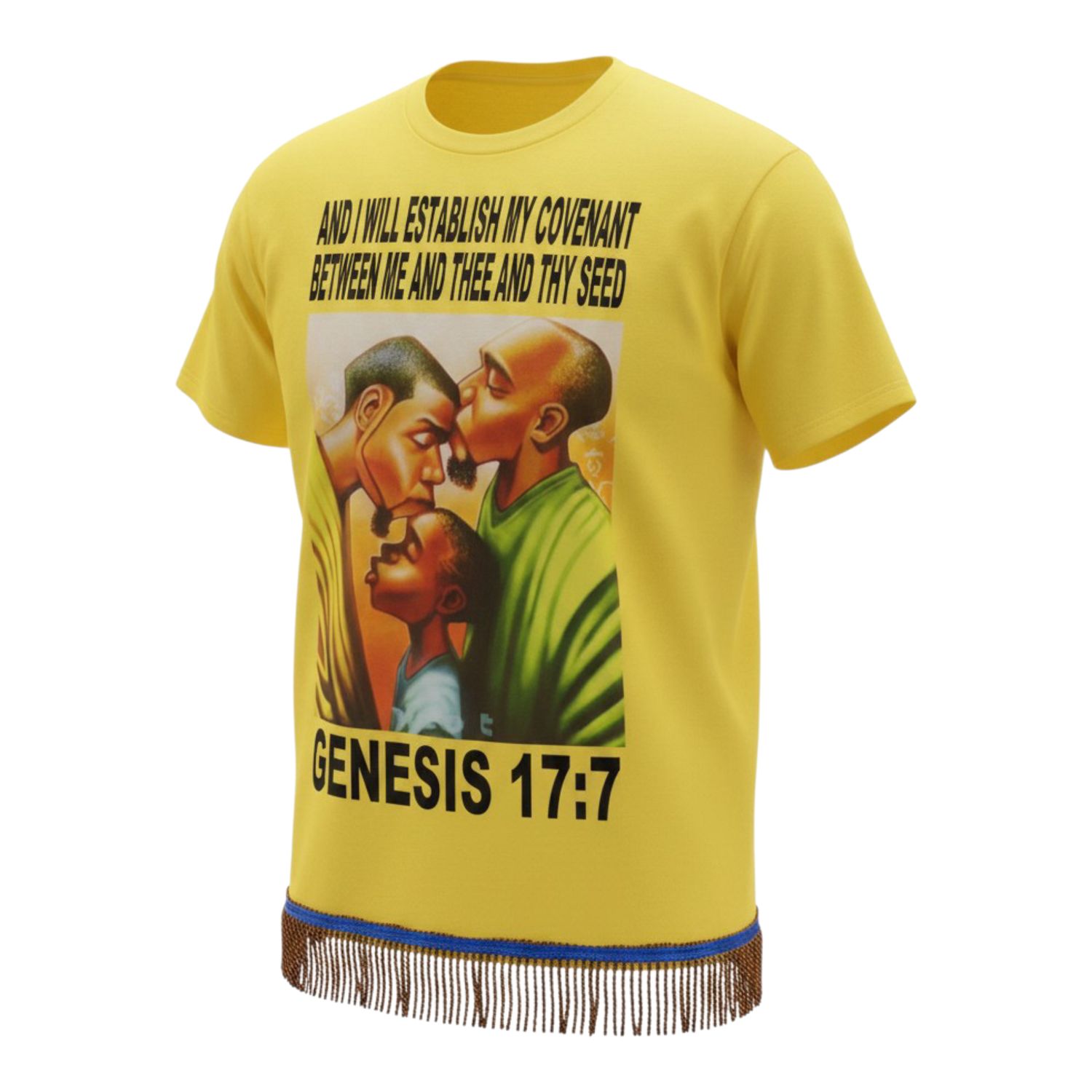 And I Will Establish My Convent Between Me And Thee And Thy Seed Genesis 17:7 Brown Fringes