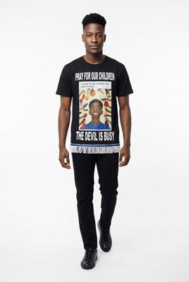 Pray For All Our Children The Devil Is Busy White Fringes