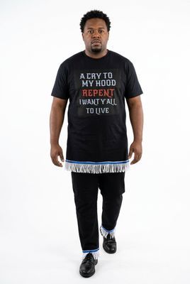 A Cry to My Hood Repent I Want Yall to Live White Fringes