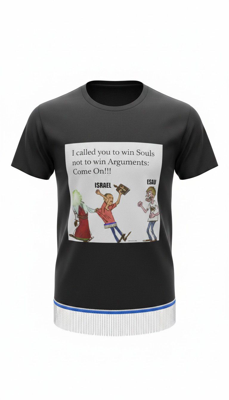 I Called You To Win Souls Not To Win Arguments: Come On Black Tee White Fringes