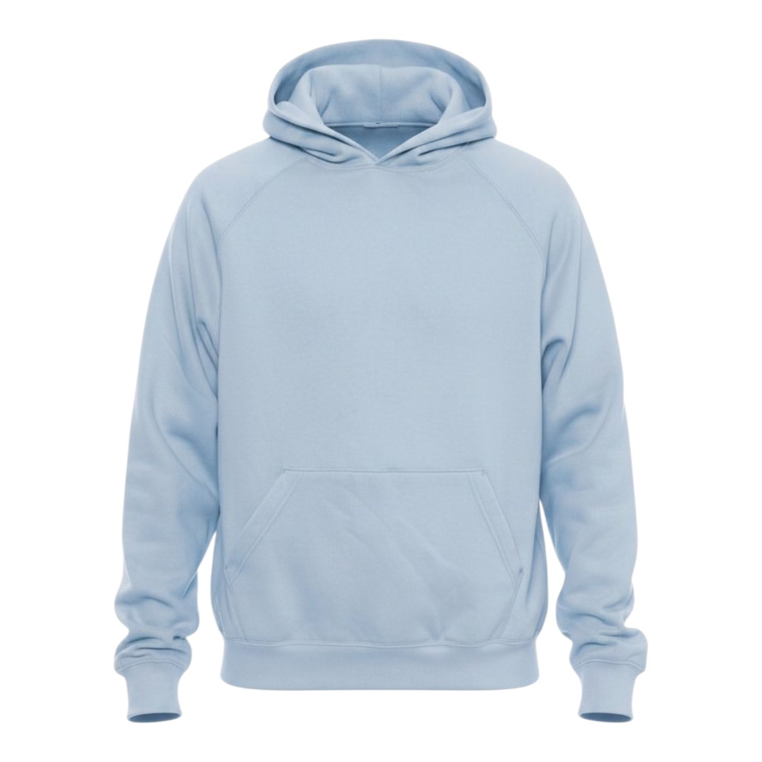 100% Cotton Premium Heavyweight Cross-Grain Hooded Sweatshirt  Powder Blue