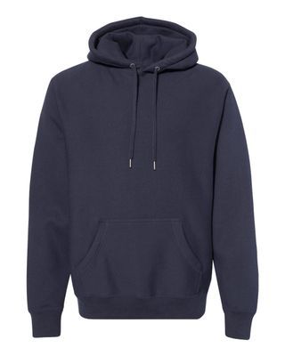 100% Cotton Independent Trading Co. Legend - Premium Heavyweight Cross-Grain Hooded Sweatshirt  Navy Blue