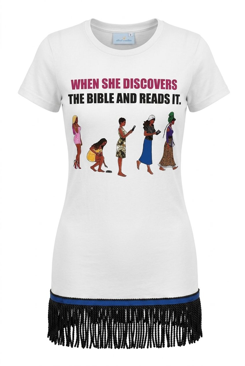 When She Discovers The Bible and Reads It