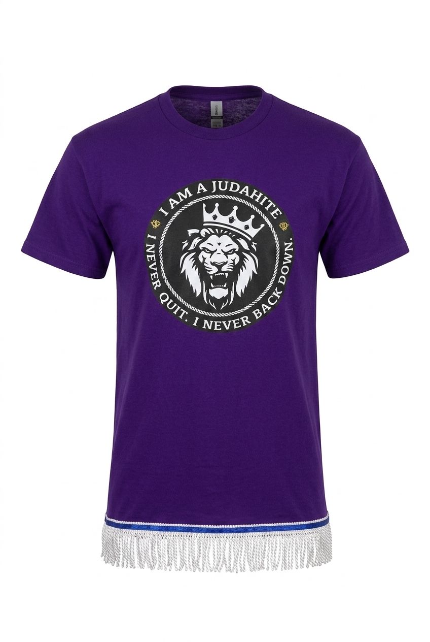 I Am' a Judahite I Never Quit I Never Back Down Purple Tee