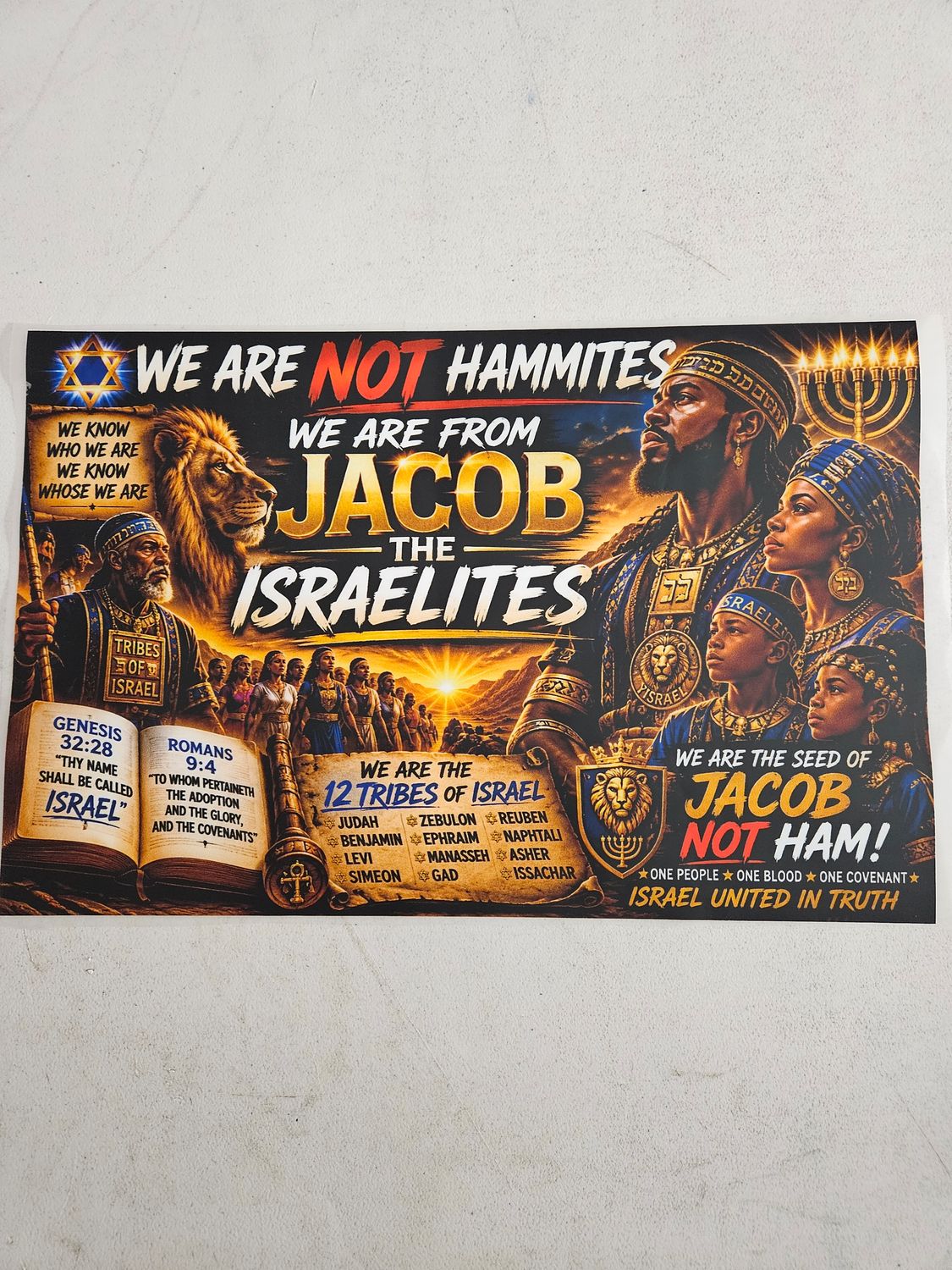 We Are Not Hammites We Are from Jacob the Israelites Genesis 50:24