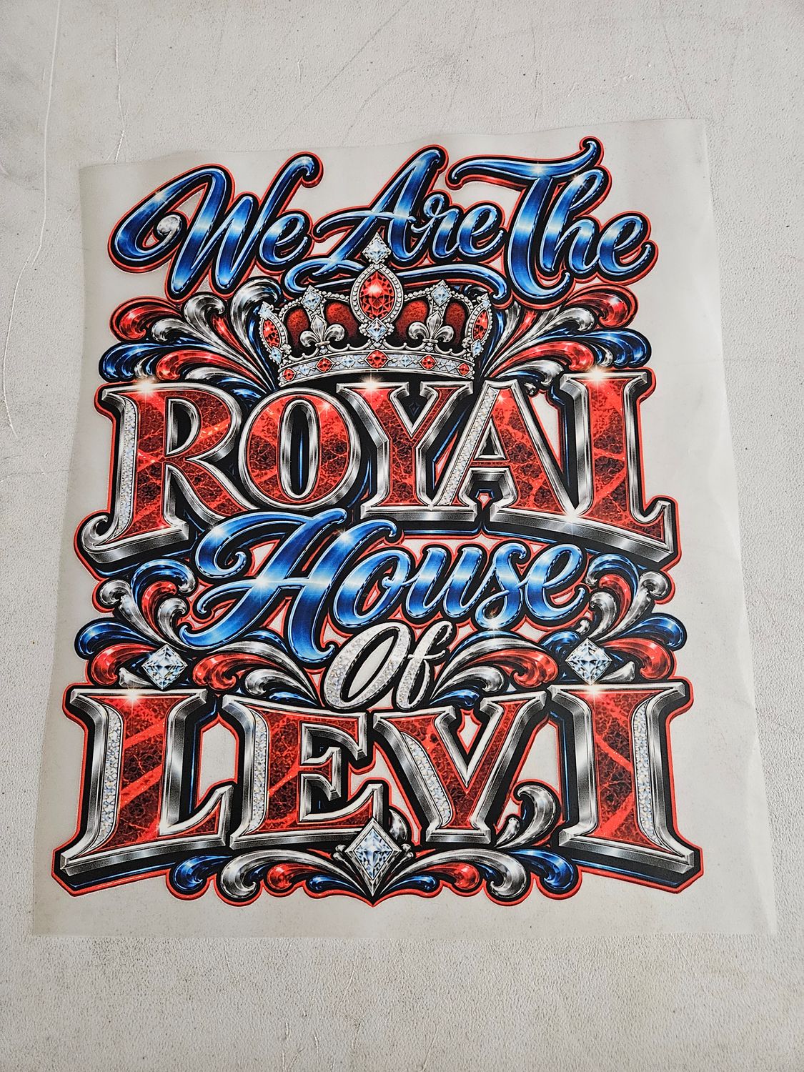 We are the royal house of Levi Iron On Patch 11x14 inch