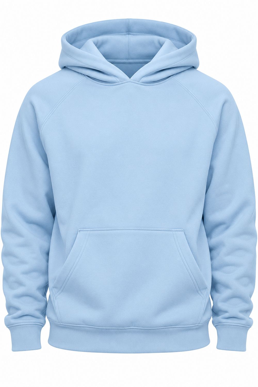 100% Cotton Powder Blue Hoodie