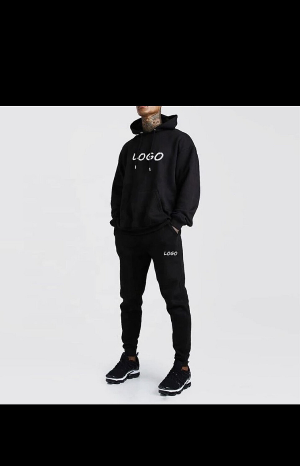 Black tracksuit with Logo