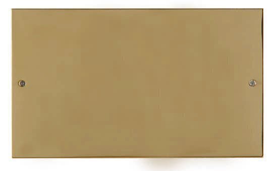 Placa retangular plana de latão