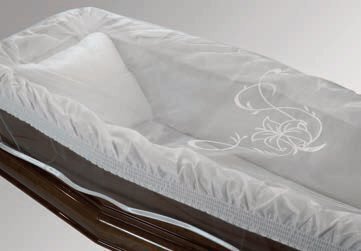 Véu retangular branco com decoração lírio e stras