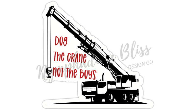 Dog The Crane - Die-Cut Sticker