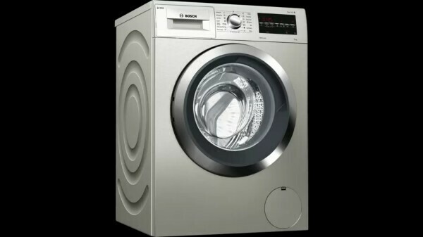 Bosch washing machine, 9kg, silver, Serie 6