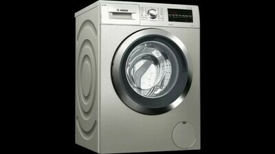 Bosch washing machine, 9kg, silver, Serie 6 Bosch washing machine, 9kg, silver, Serie 6