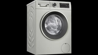 Bosch washing machine, 10kg, silver, SERIE 4 Bosch washing machine, 10kg, silver, SERIE 4