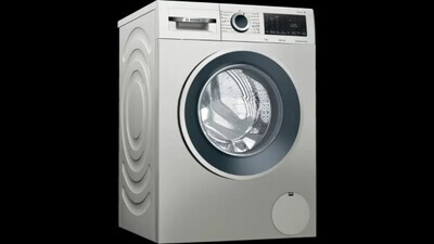 Bosch washing machine, 9kg, silver, SERIE 4