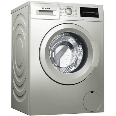 Bosch washing machine, 8kg, silver, SERIE 4 Bosch washing machine, 8kg, silver, SERIE 4