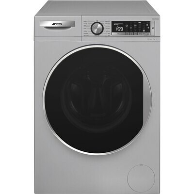 Smeg washing machine, 9kg, silver