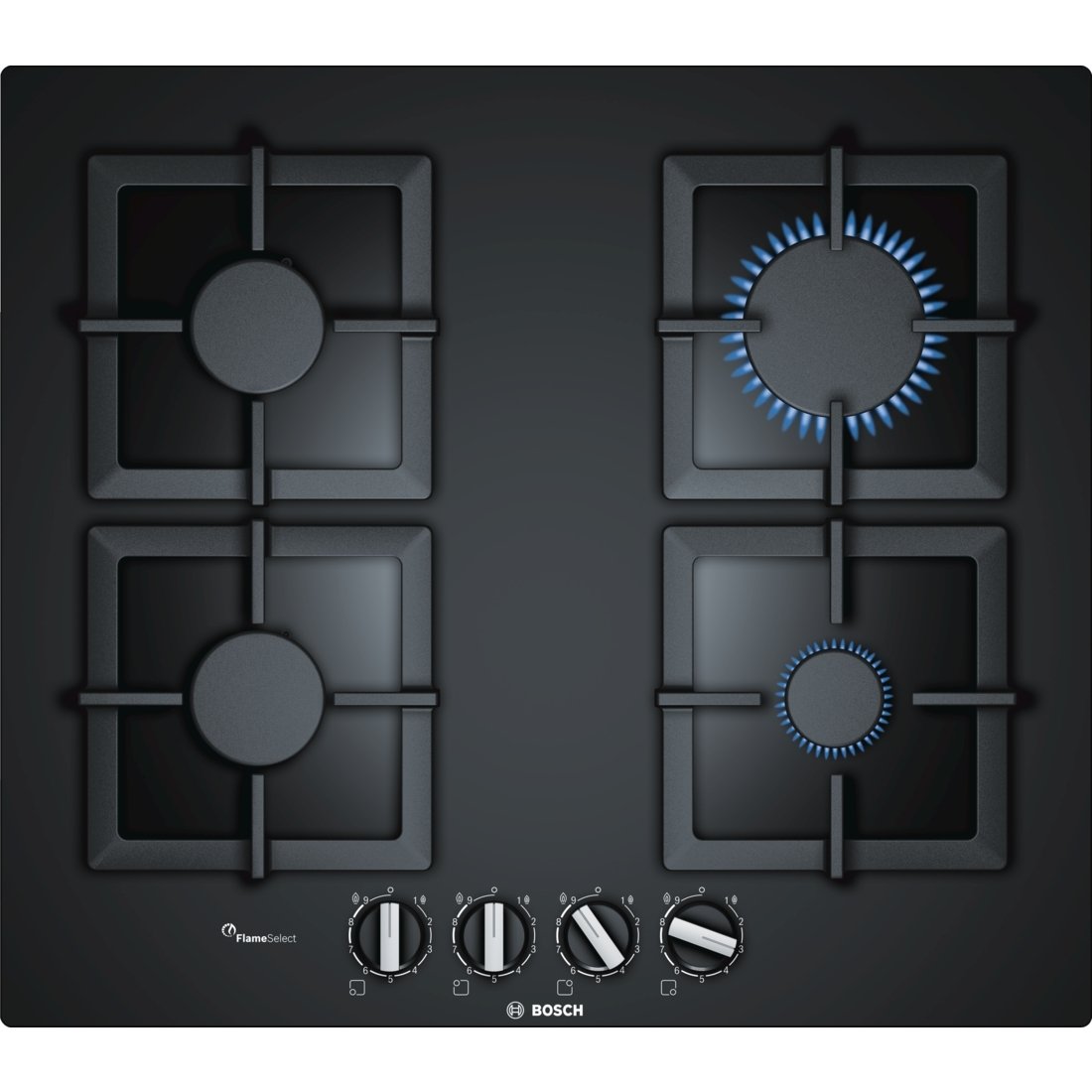 Bosch gasonglass hob PPP6A6B20Z, 60cm, Serie 6
