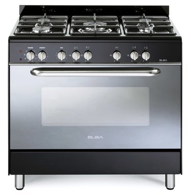 Elba gas/electric cooker, 90cm, black Elba gas/electric cooker, 90cm, black