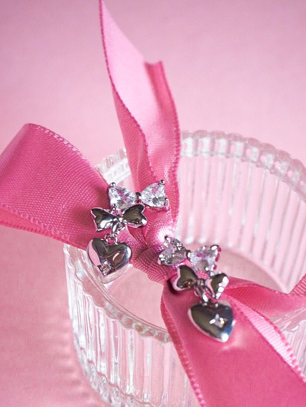 Rosanne Silver Ribbon Studs