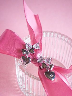 Rosanne Silver Ribbon Studs