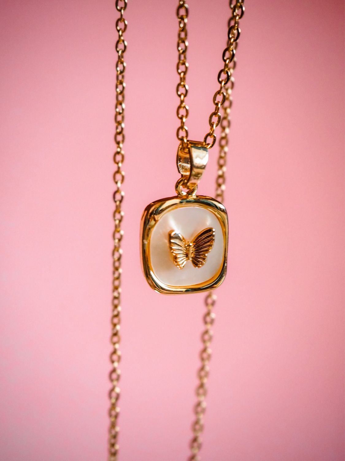 Flutter Gold Necklace