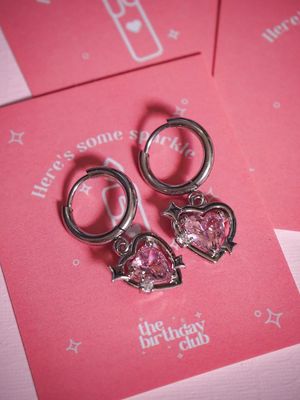 Miracles Pink Silver Huggies