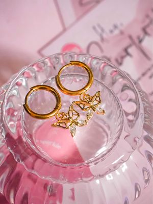 Baby Butterfly Gold Huggies