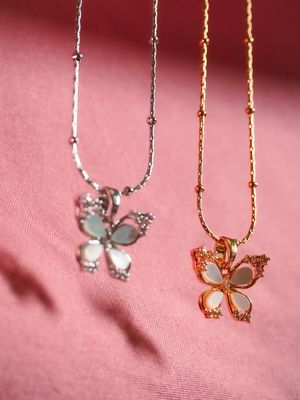 Pearlyn Silver Butterfly Necklace