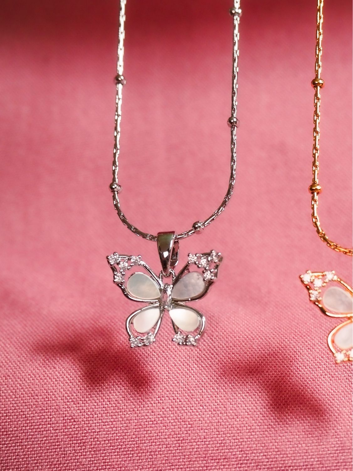 Pearlyn Gold Butterfly Necklace