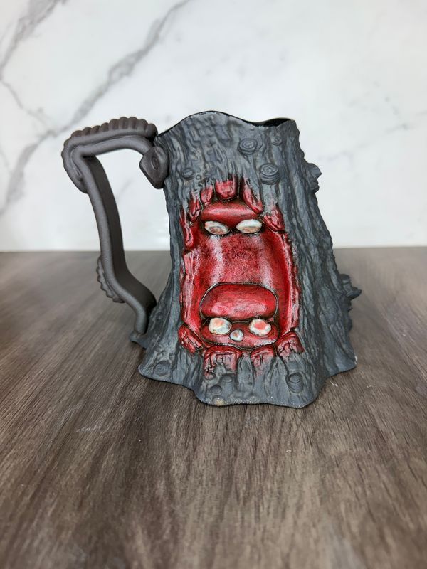 Man Eating TREE slate blue