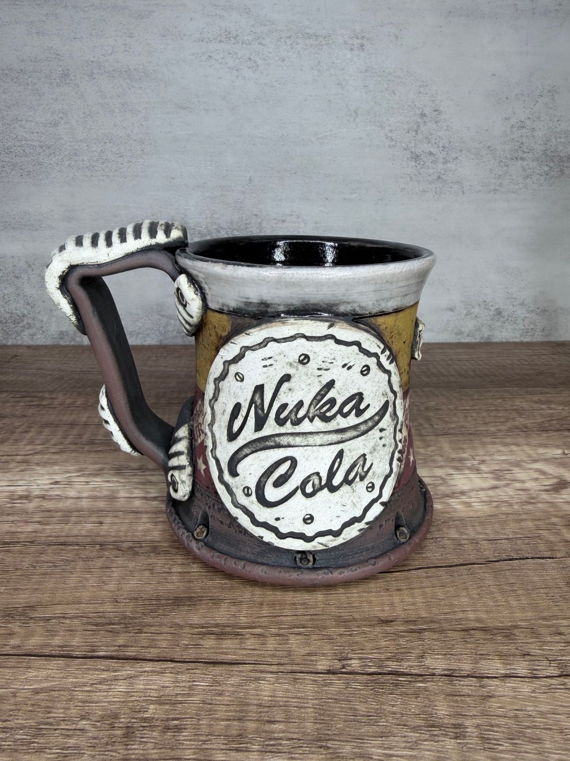 Nuka cola terra cotta and yellow