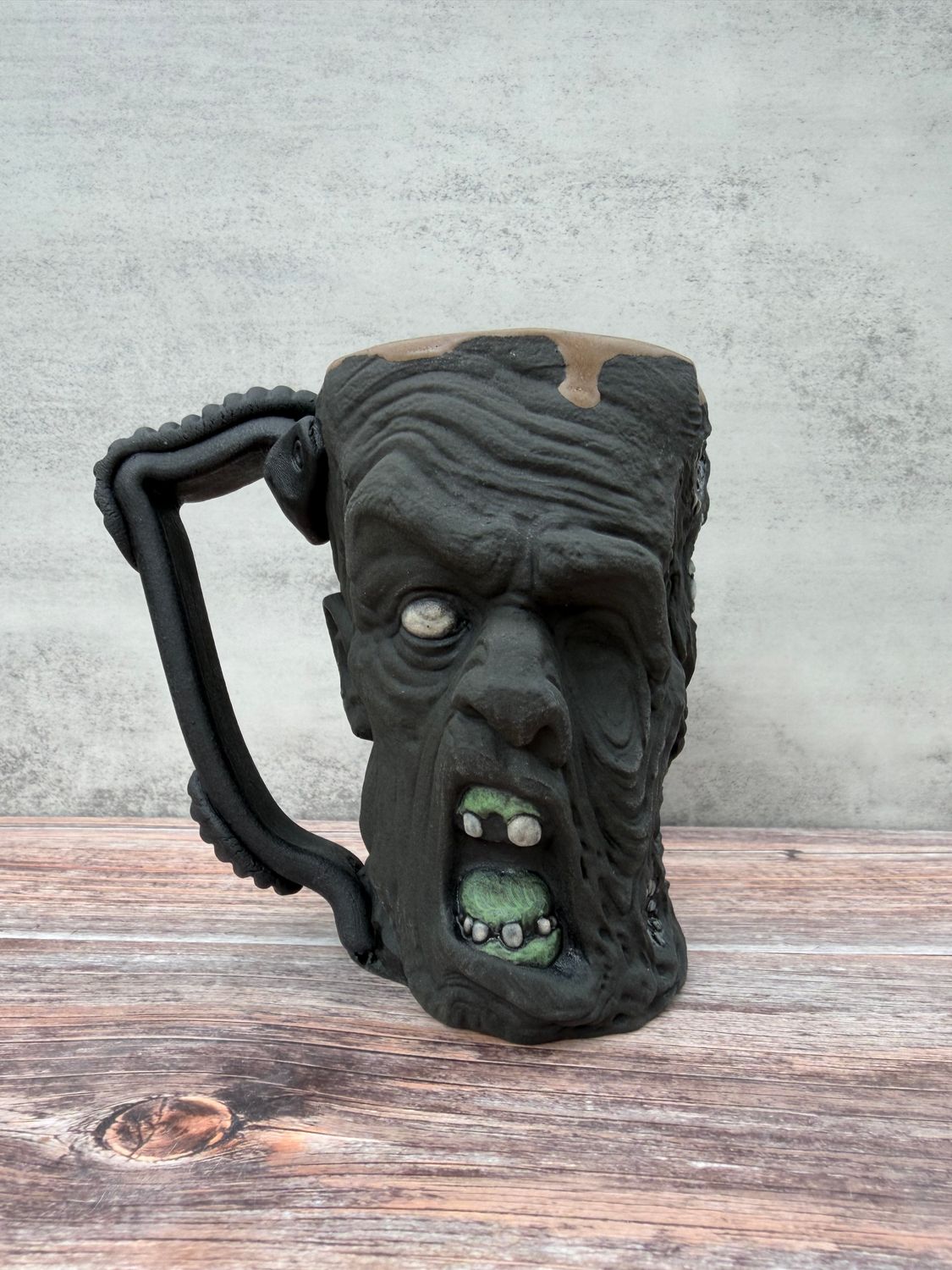 Manglore Mug Dark Green brown inside