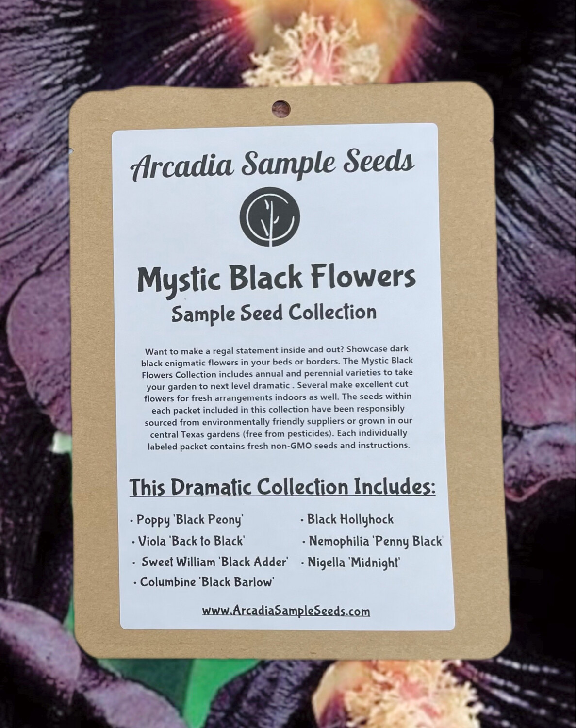 Mystic Black Flowers Collection