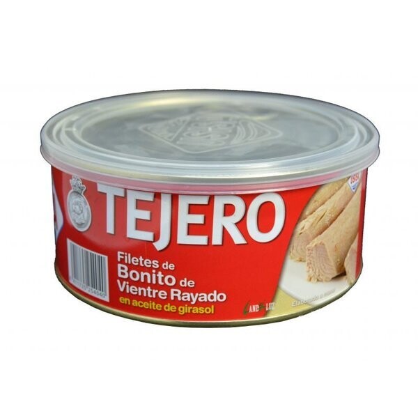 Filetes de Bonito de Vientre Rayado Aceite Girasol TEJERO