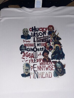 Halloween T-Shirt with Various Characters