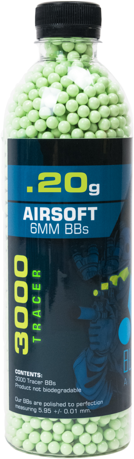 BMA Premium 6mm Non-Bio (competition Grade) BBs, Tracer, Weight: 0.20g