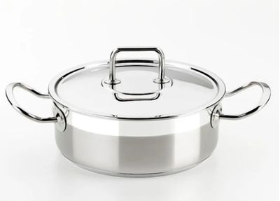 Cassola d'acer inoxidable amb tapa inox PROFESSIONAL