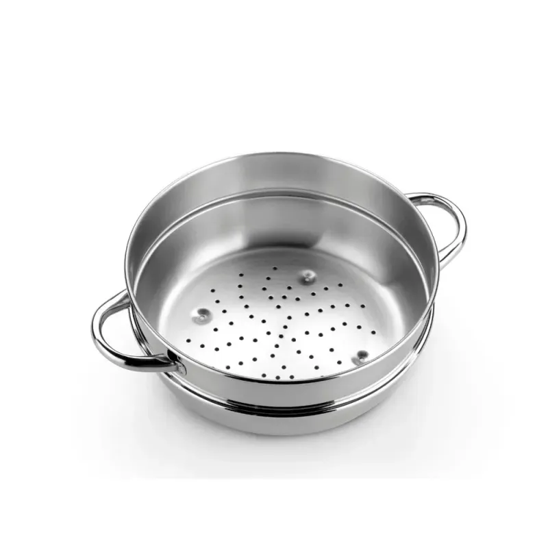 Cassola de vapor / escorredora d'acer inoxidable OPTIMA