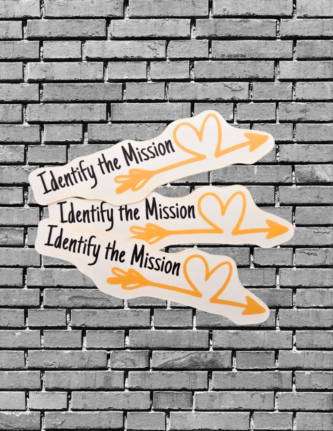 Identify the Mission Arrow Stickers (pack of 3)