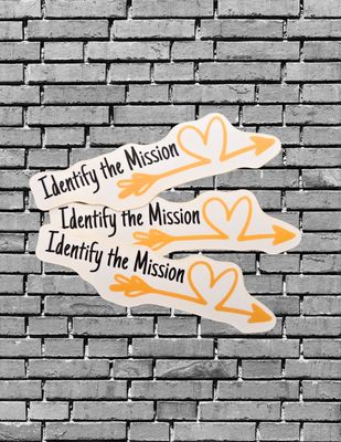 Identify the Mission Arrow Stickers (pack of 3)