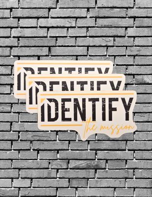 Identify the Mission Stickers (pack of 3)