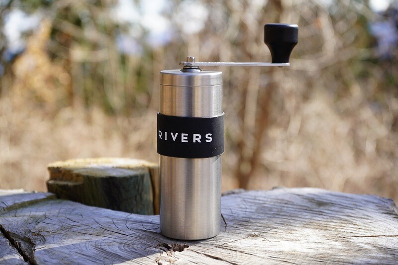 日本RIVERS Coffee Grinder GRIT便攜手搖磨豆機 (銀色/黑色)