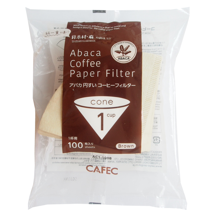 Cafec AC1-100B 三洋麻質濾紙