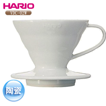 HARIO VDC-02W 陶製濾杯 (1-4杯用)